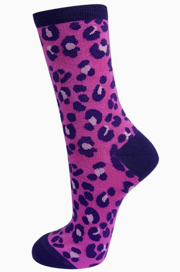 3 Pack Socks Gift Set Box Leopard Print