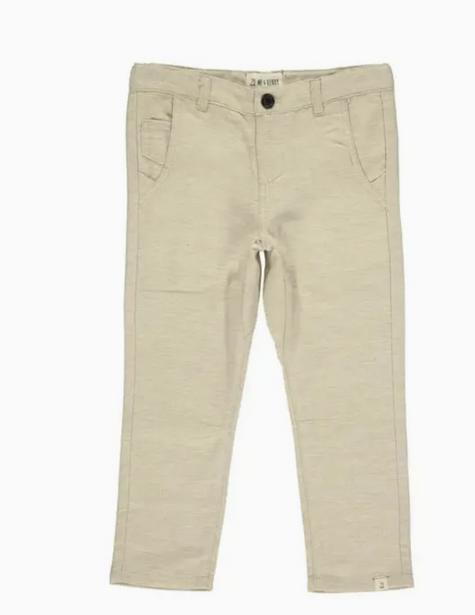 Beige Cotton Trousers