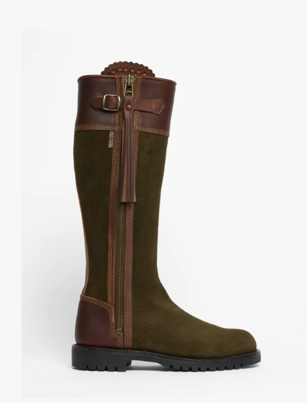 Inclement Long Tassel Boot Seaweed / Conker