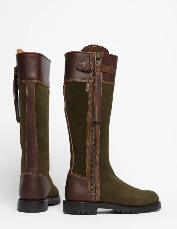 Inclement Long Tassel Boot Seaweed / Conker