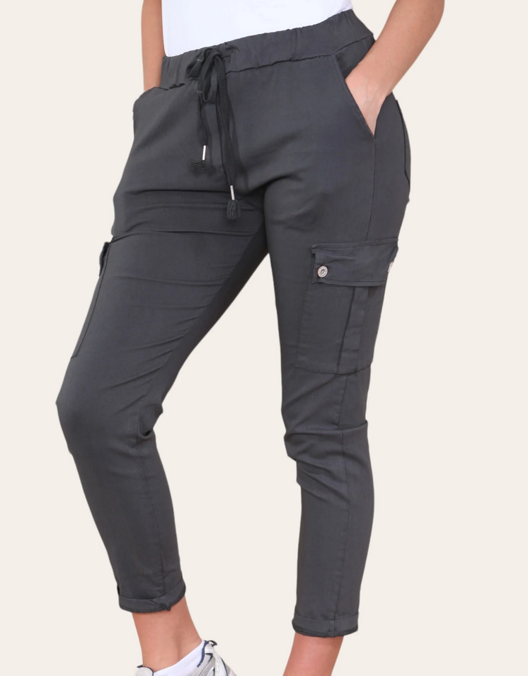 Cargo Stud Pocket Bi-Stretch Magic Trousers