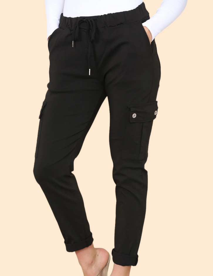 Cargo Stud Pocket Bi-Stretch Magic Trousers