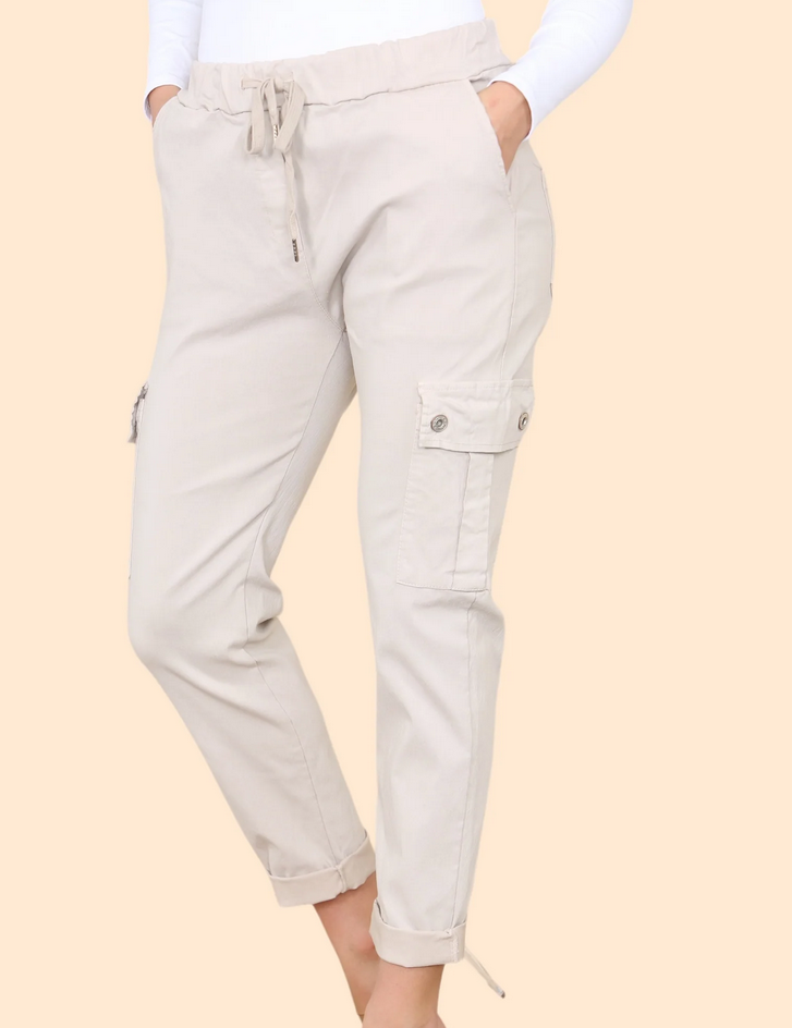 Cargo Stud Pocket Bi-Stretch Magic Trousers