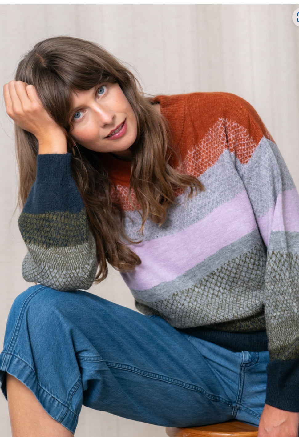 Art Colour Block Jumper