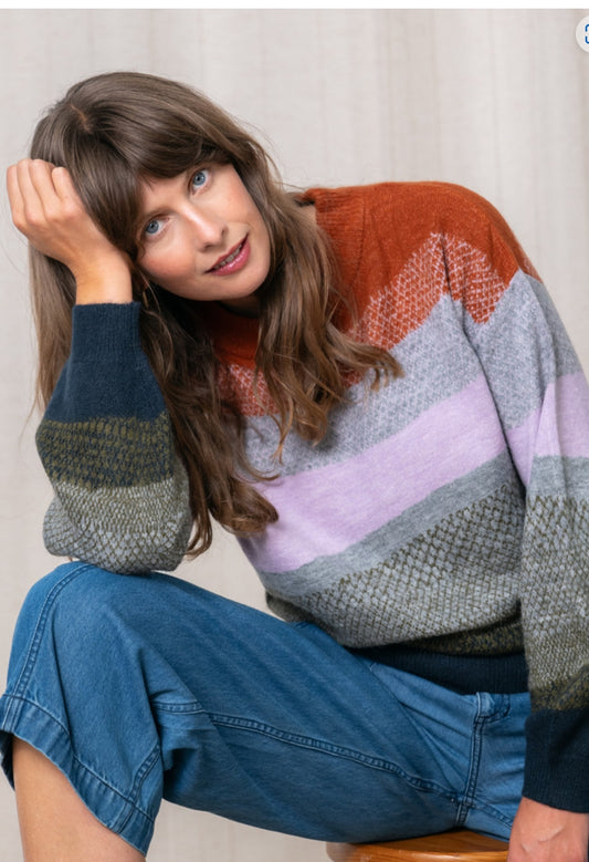 Art Colour Block Jumper