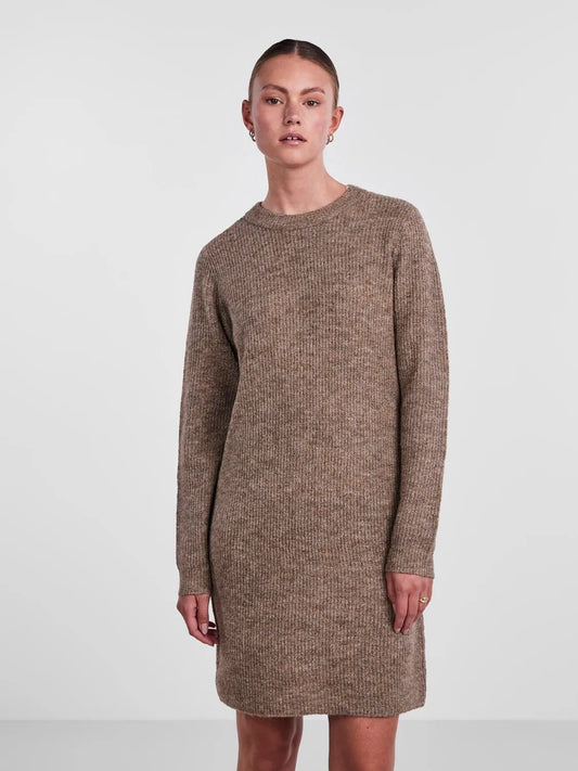 Crew Neck Knitted Dress