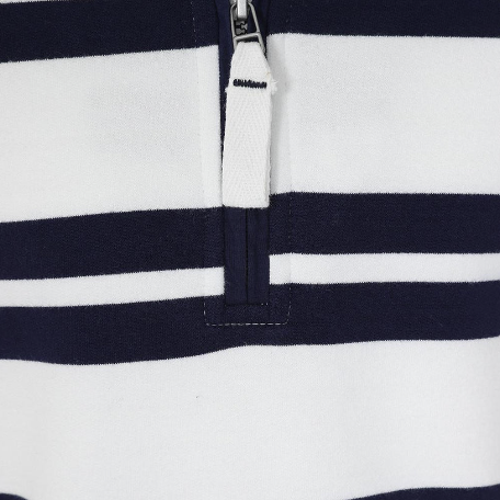 Children's White Stripe 1/4 Zip Sweatshirt