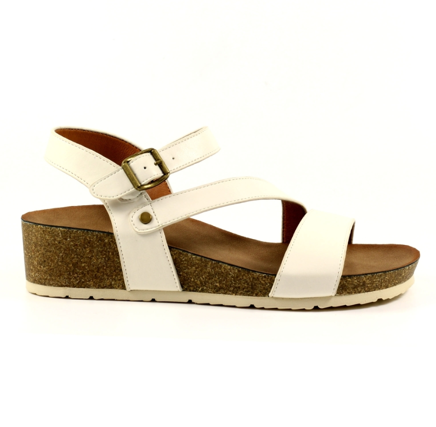 Cluster White Sandal