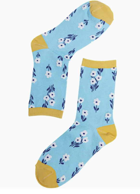 Floral Bamboo Ankle Socks