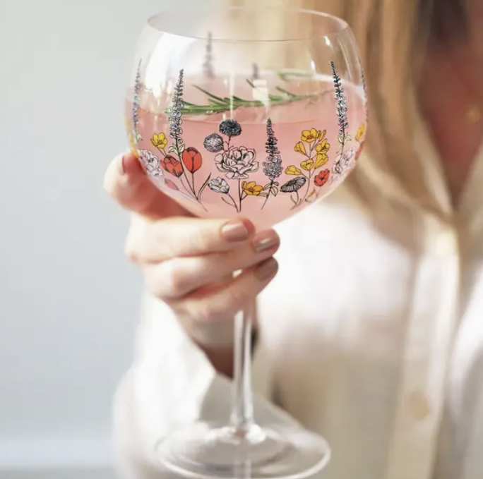 Wildflower Gin Glass