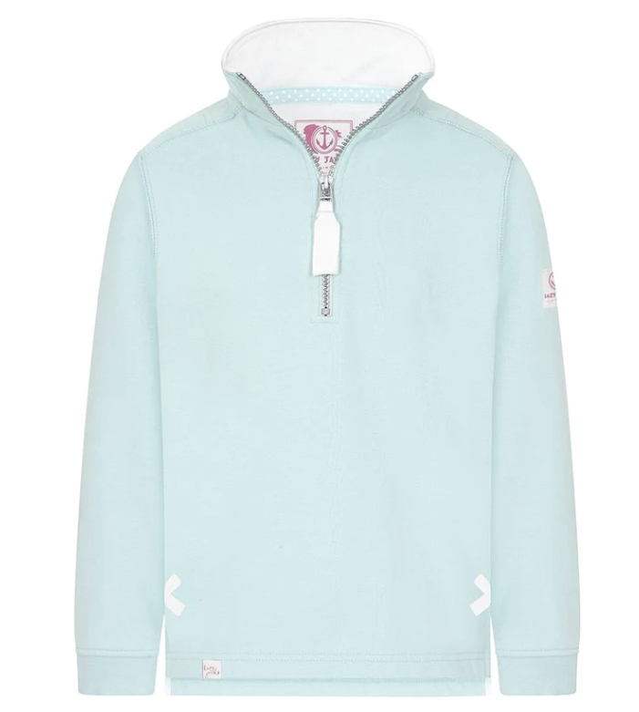 Children's Mint Super Soft 1/4 Zip Sweatshirt