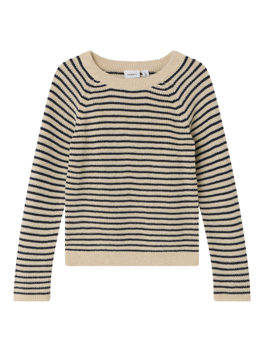 Striped Long Sleeve Knitted Jumper