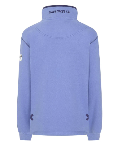 Ladies Super Soft Sapphire 1/4 Zip Sweatshirt