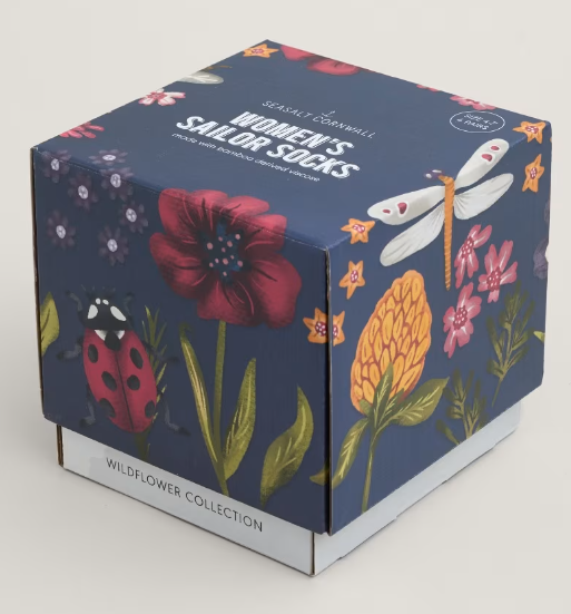 Floral Sailor Socks Gift Box