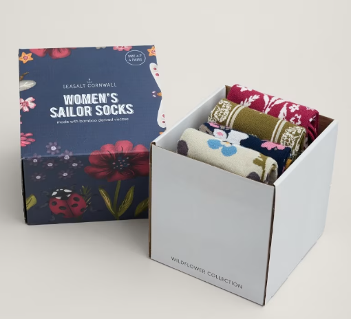 Floral Sailor Socks Gift Box