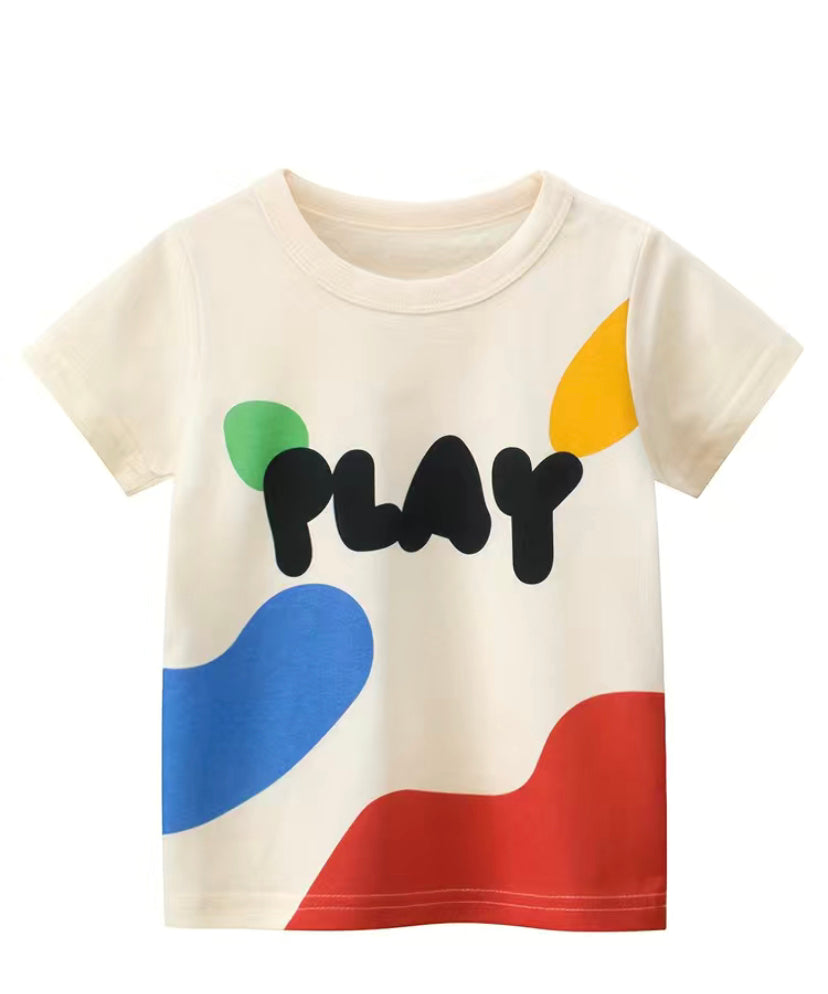 Play Motif Colour Block T-shirt