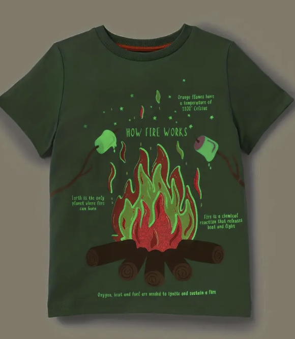 How Fire Works T-shirt - Glow in the Dark