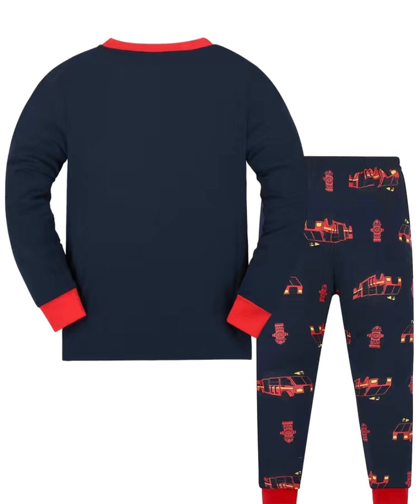 Fire Engine Pyjamas Set