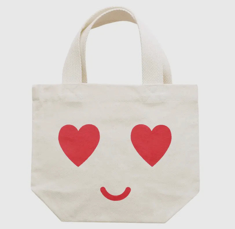 Heart Eyes - Little Canvas Bag