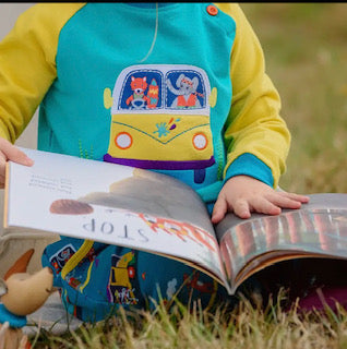 Organic Cotton Sweatshirt with Campervan Applique