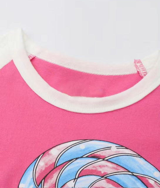 Lollipop Design Long Sleeved T-shirt