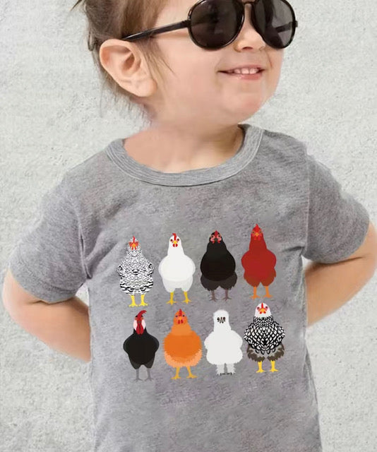 Chicken Motif T-shirt