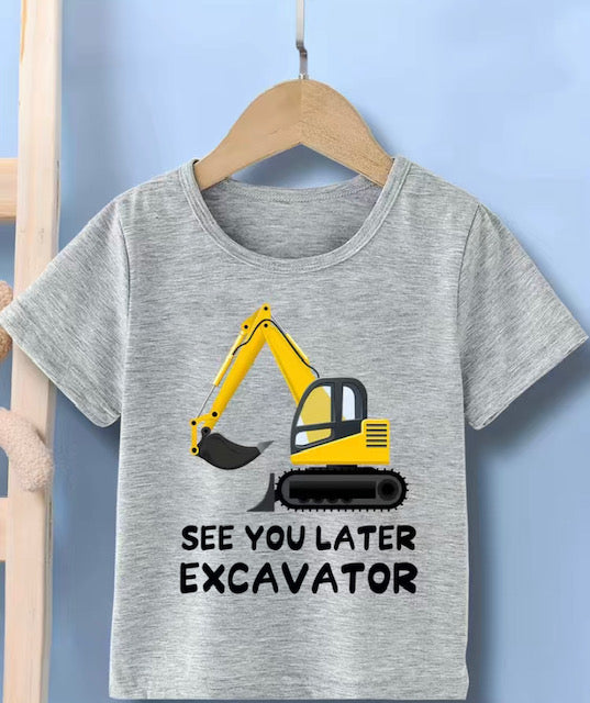 See You Later Excavator T-shirt