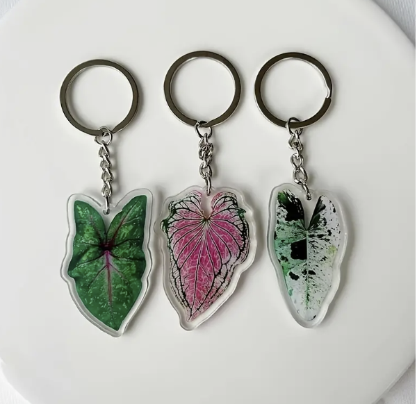 Leaf Motif Keyring