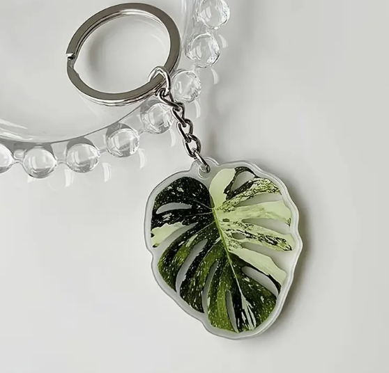 Leaf Motif Keyring