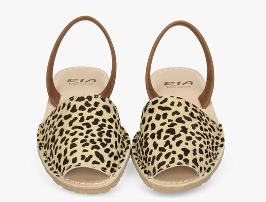 Leopard Print Slingback Sandals