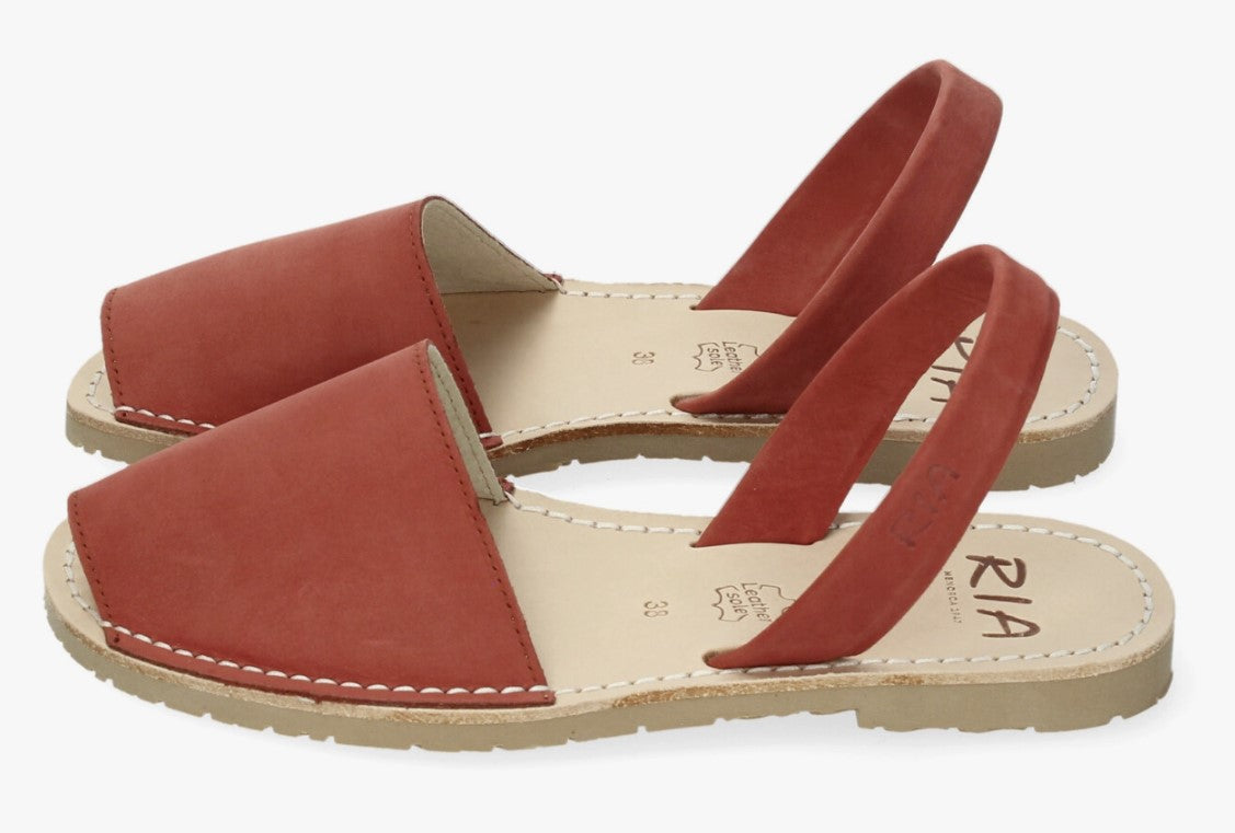 Terracotta Nubuck Slingback Sandals