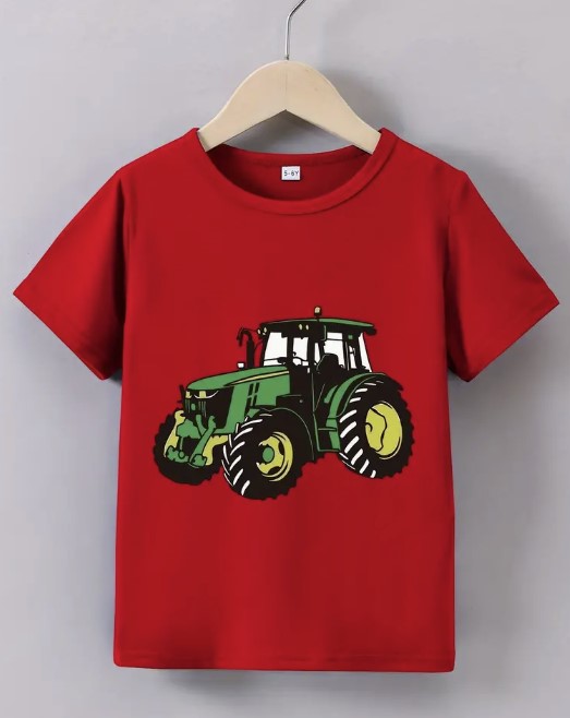 John Deere Style Tractor T-shirt - 2 Colours Available